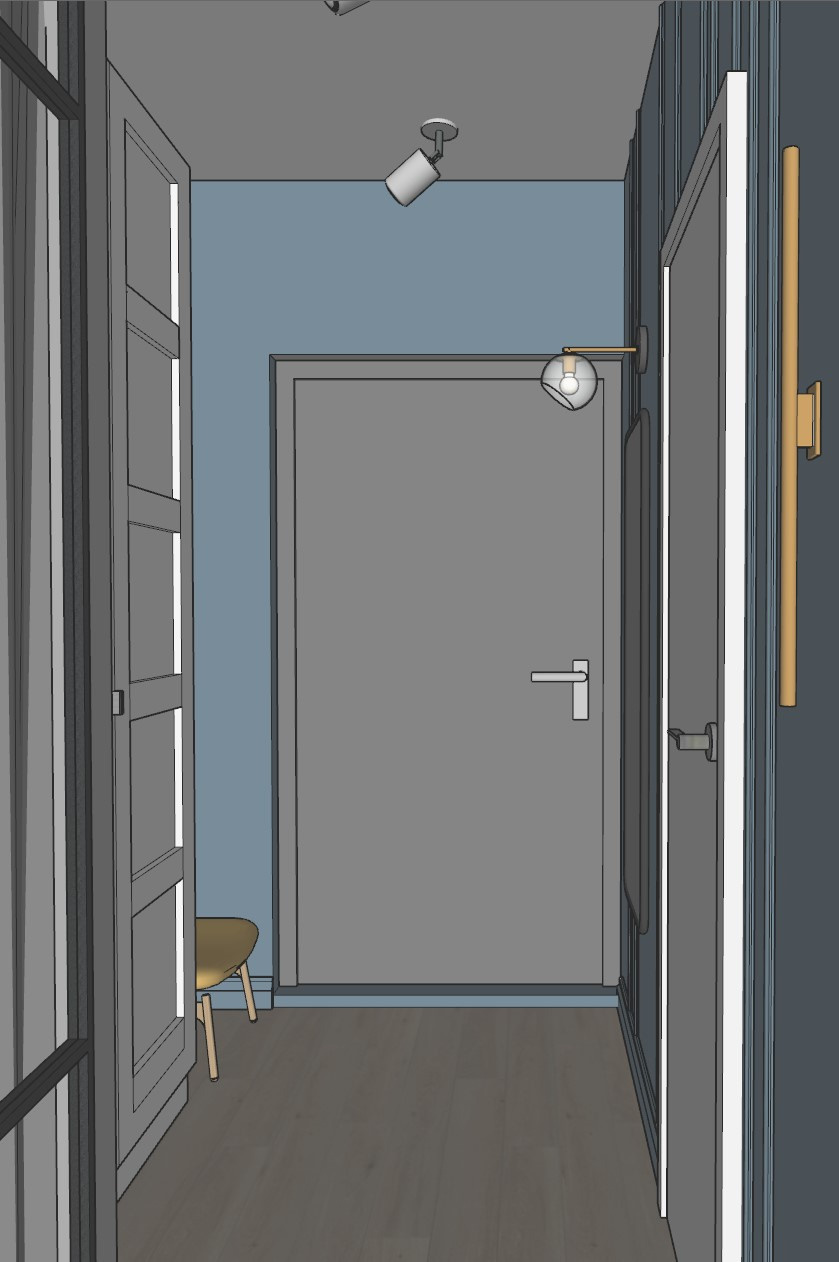 «На набережной» 37кв.м, фото. Дизайнер интерьеров Olala interior design