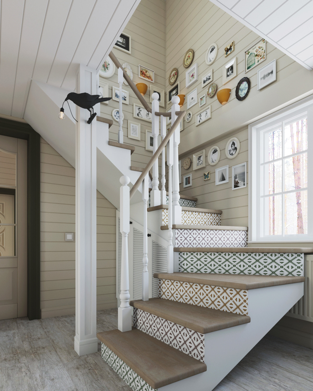 Дачный домик 47кв.м, с фото. Дизайнер интерьеров Olala interior design