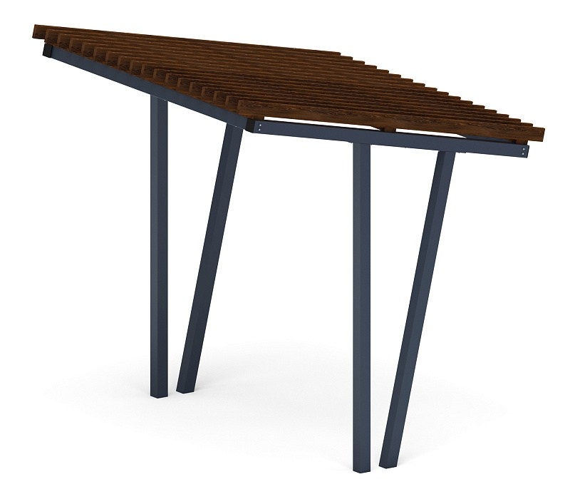 Пергола тент (наклонная) - МФ 77.03.01-01 /без поликарбоната/ Габариты (ШхДхВ): 3000x2840x3165 мм