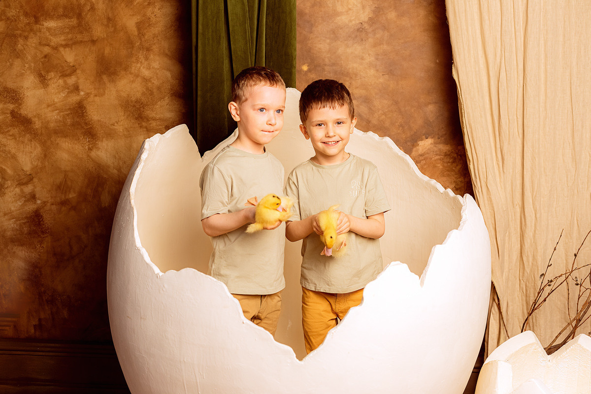 Пасха с утятами. Семейный фотограф Любовь Саркеева