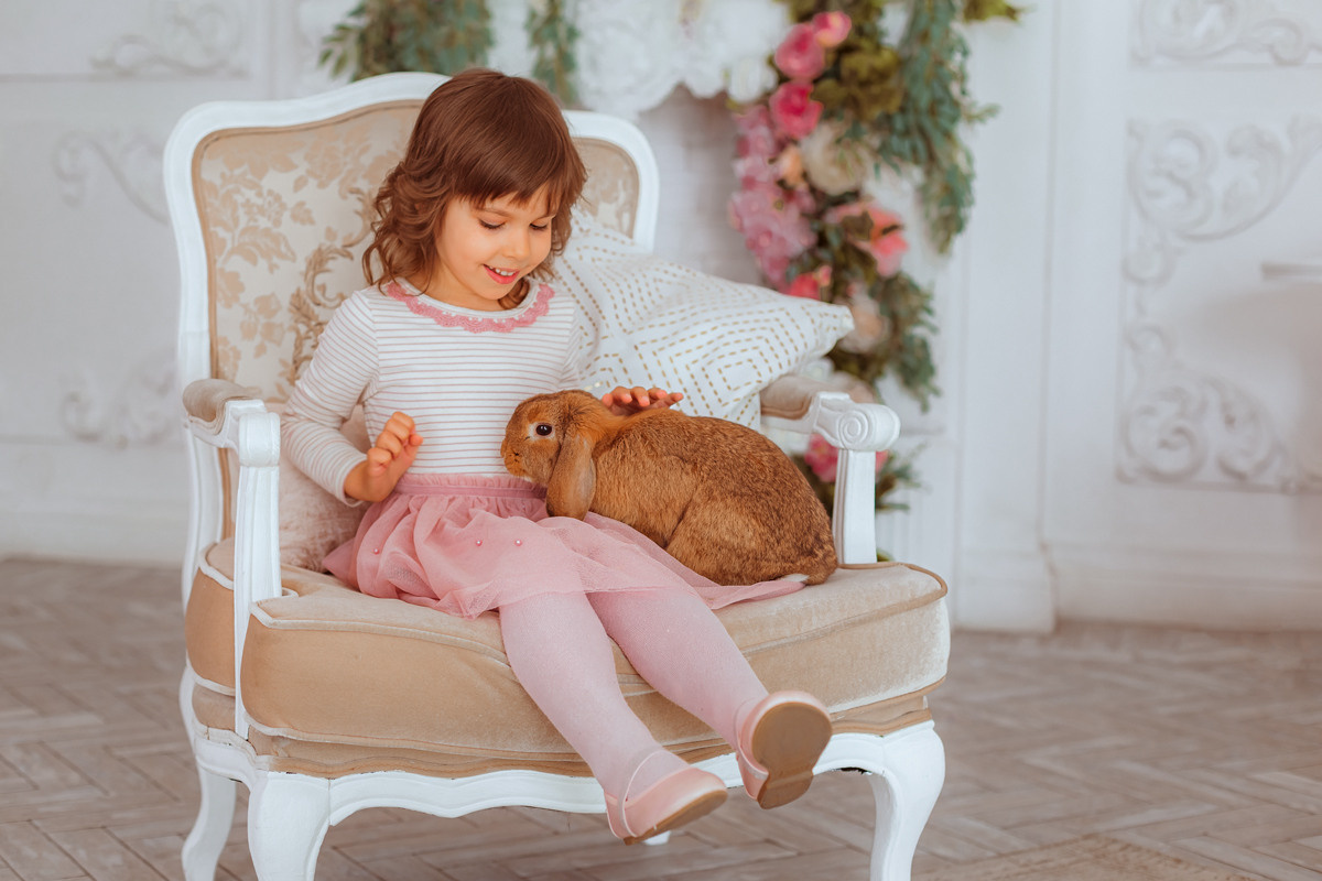 Пасха с кроликом. Семейный фотограф Любовь Саркеева