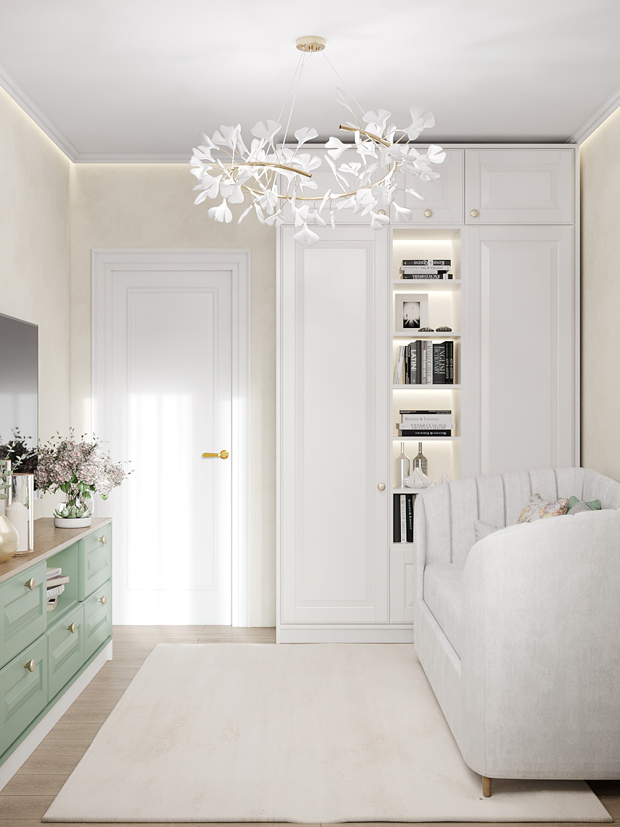 Квартира в стиле нежный прованс для атмосферной девушки. Батракова Наталья дизайнер интерьеров Санкт-Петербург Москва Архангель