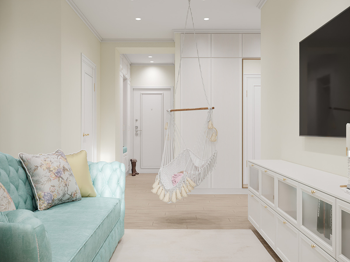 Квартира в стиле нежный прованс для атмосферной девушки. Батракова Наталья дизайнер интерьеров Санкт-Петербург Москва Архангель