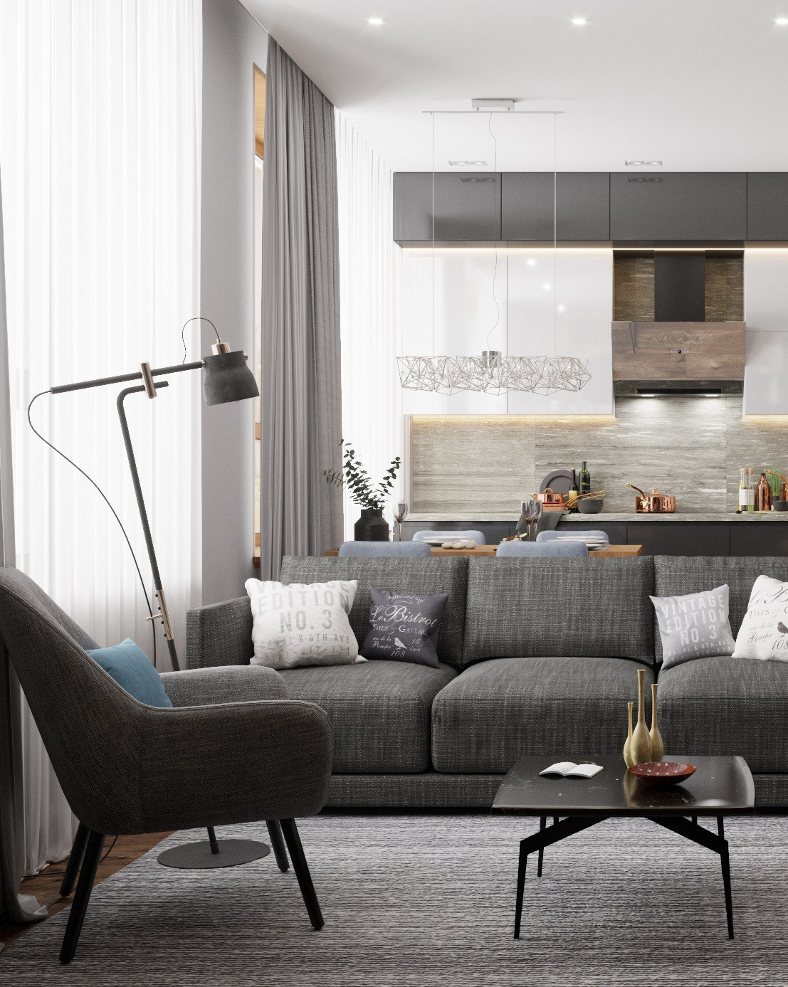 Квартира в стиле лофт для креативной пары г. Москва. Батракова Наталья дизайнер интерьеров Санкт-Петербург Москва Архангель