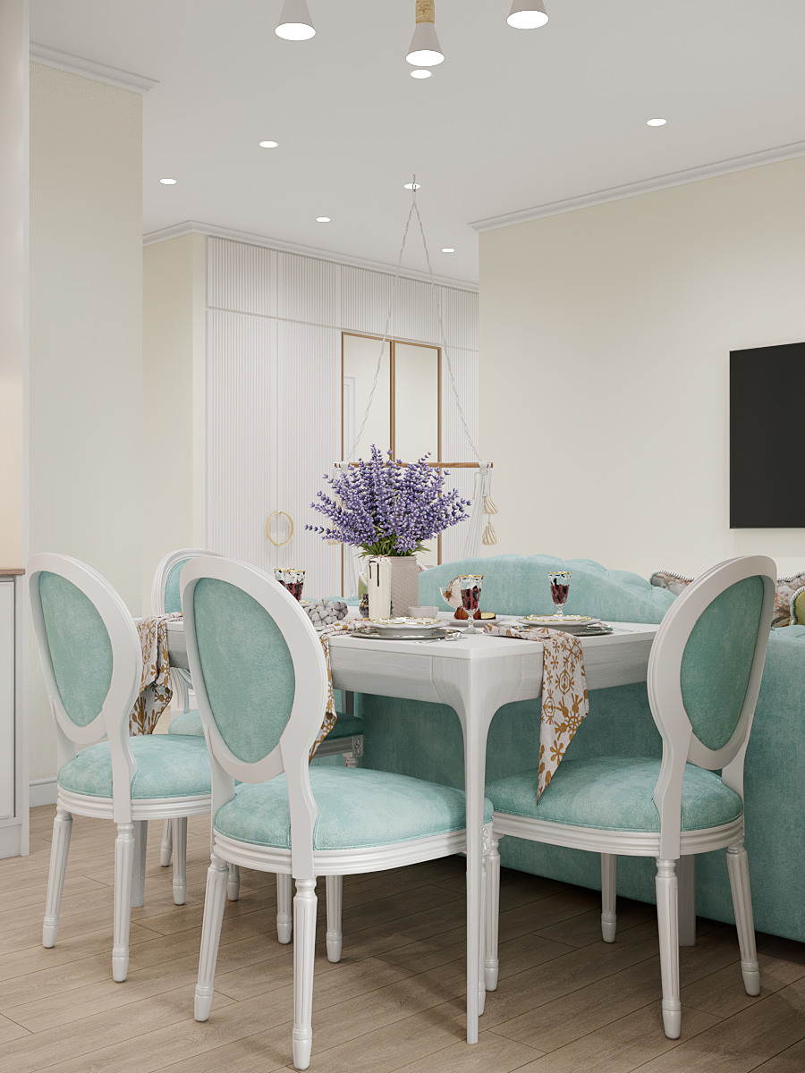 Квартира в стиле нежный прованс для атмосферной девушки. Батракова Наталья дизайнер интерьеров Санкт-Петербург Москва Архангель