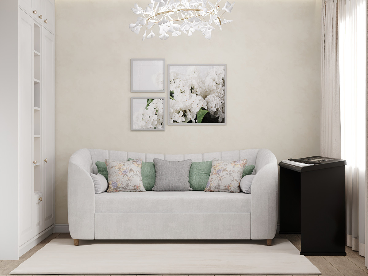 Квартира в стиле нежный прованс для атмосферной девушки. Батракова Наталья дизайнер интерьеров Санкт-Петербург Москва Архангель