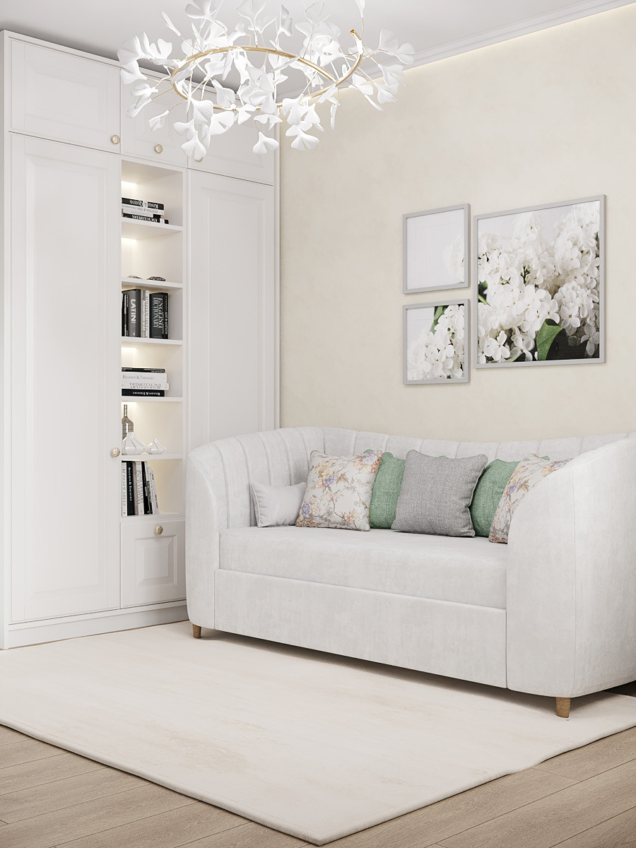 Квартира в стиле нежный прованс для атмосферной девушки. Батракова Наталья дизайнер интерьеров Санкт-Петербург Москва Архангель