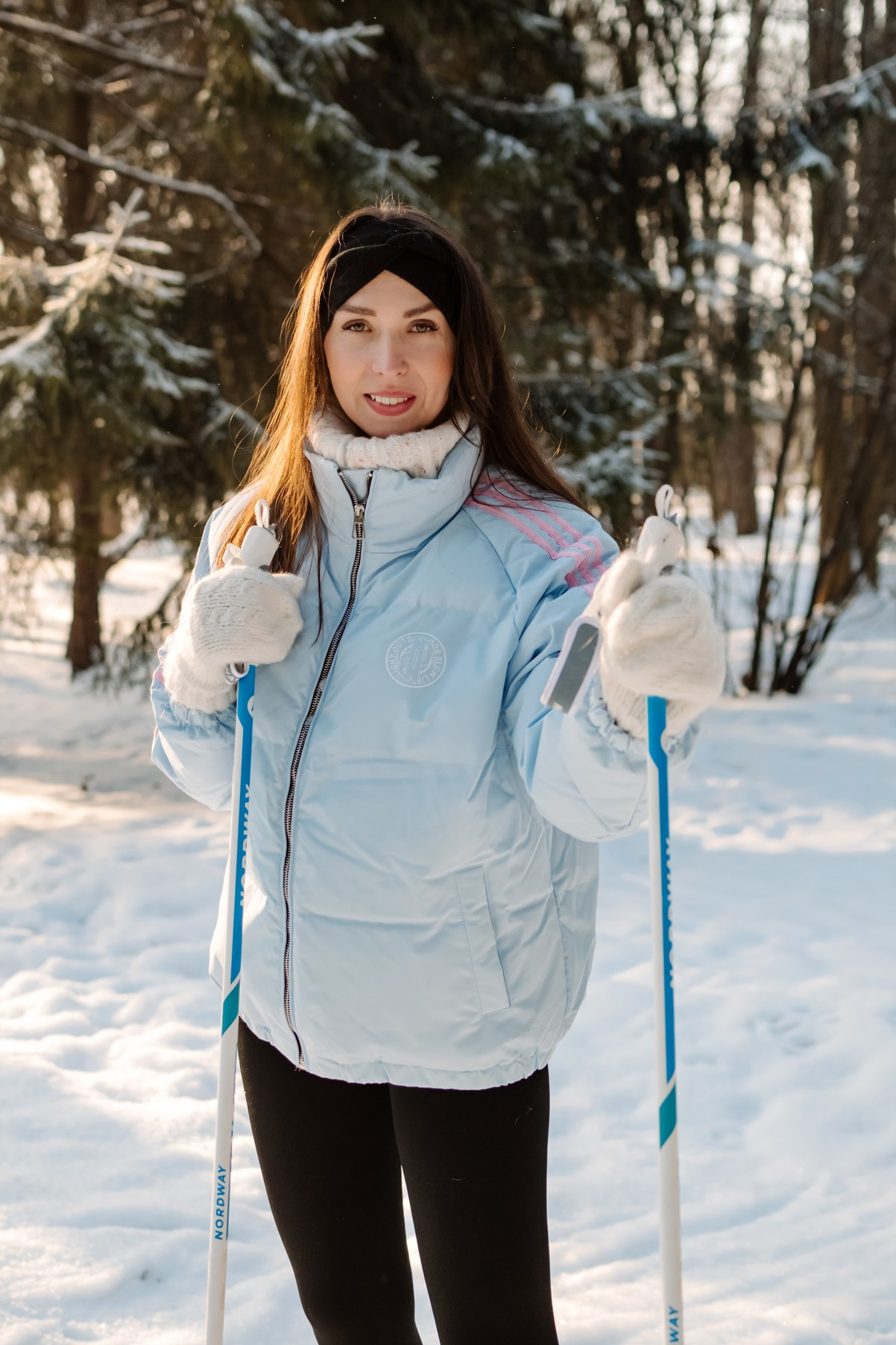 Прогулка с лыжами. Свадебный и семейный фотограф в Санкт-Петербурге Елена Худякова