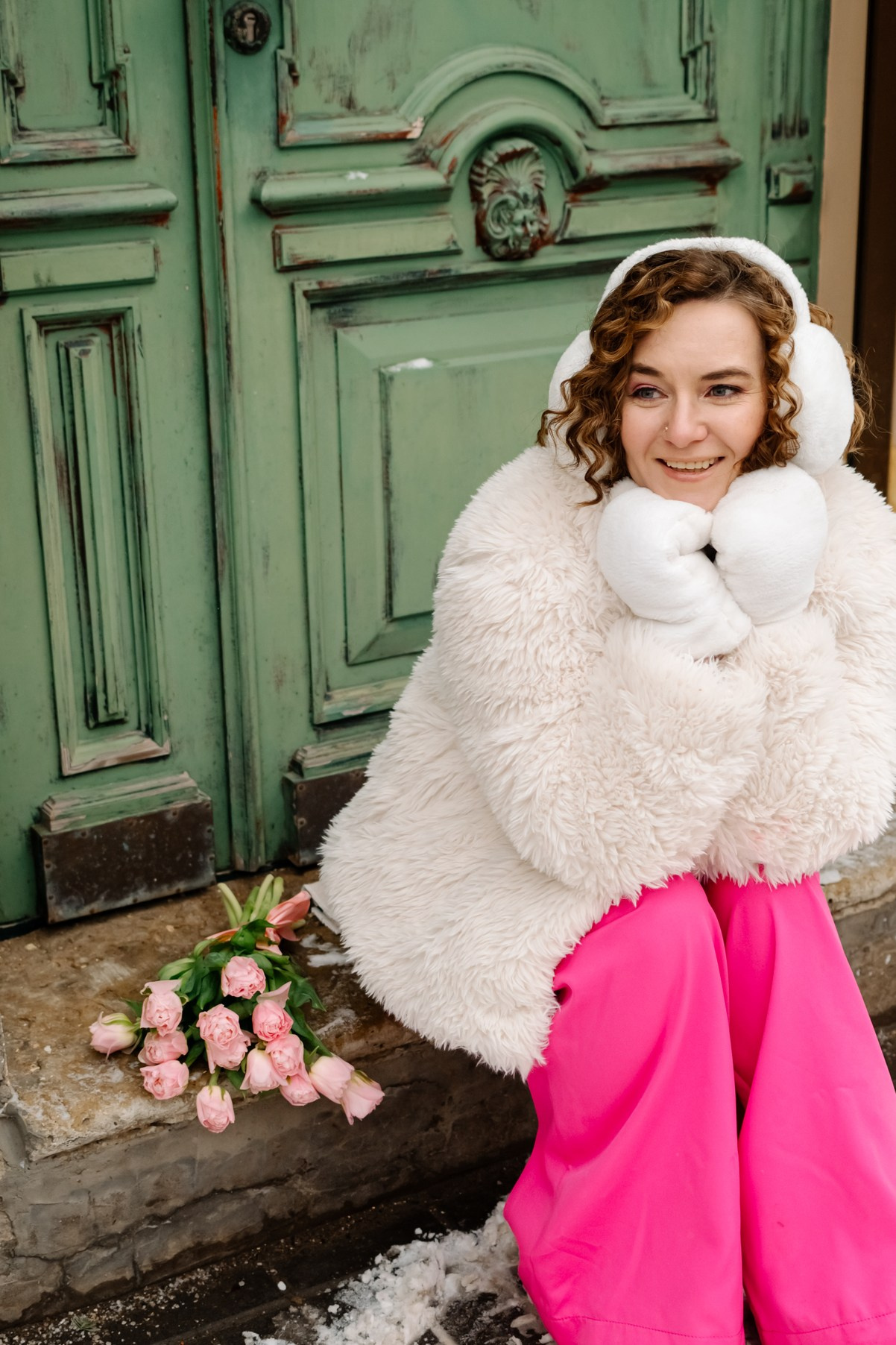 Юля с тюльпанами. Свадебный и сеейный фотограф в Санкт-Петербурге Елена Худякова