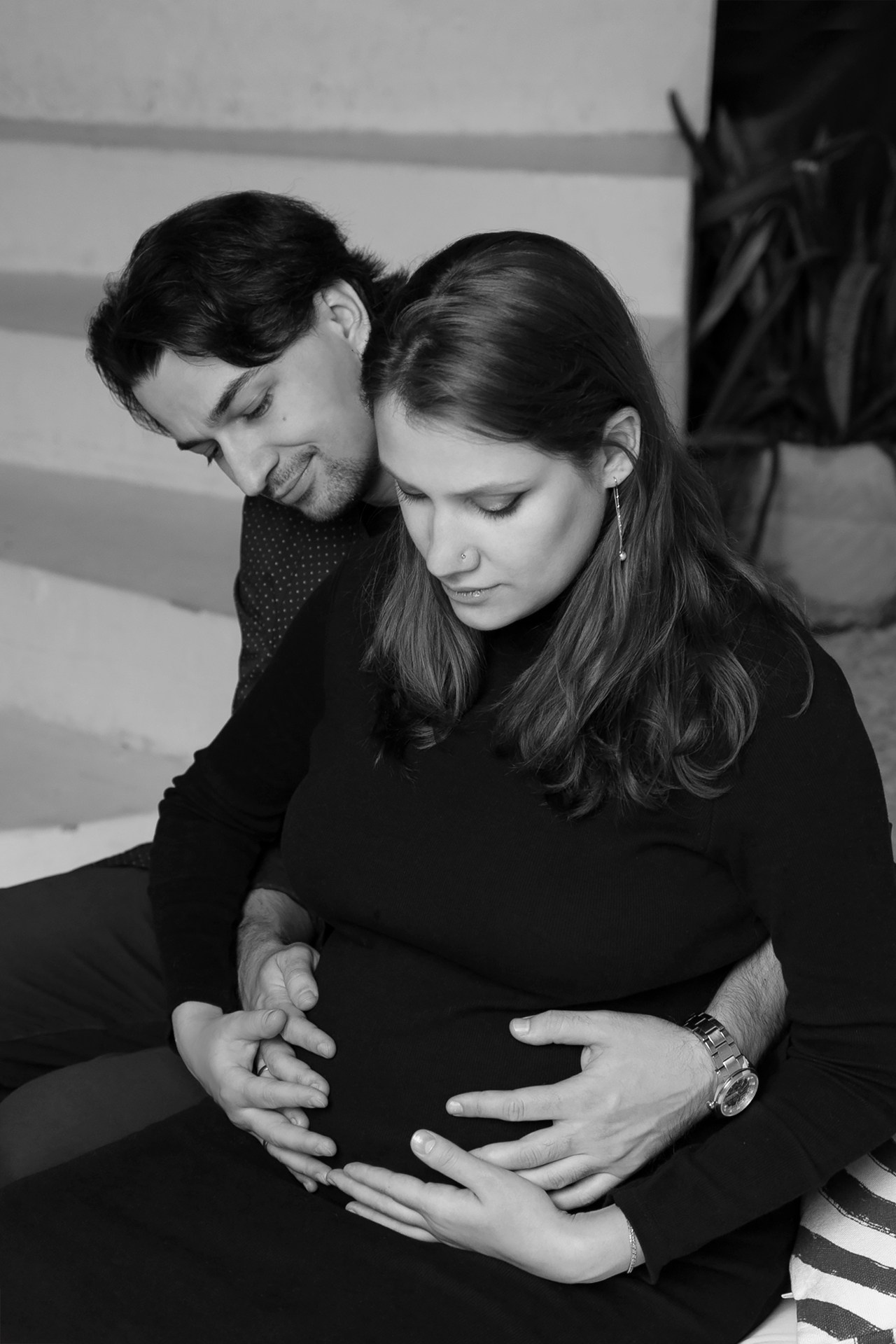 Семейная фотосессия беременности. Фотограф Анастасия Мухитдинова