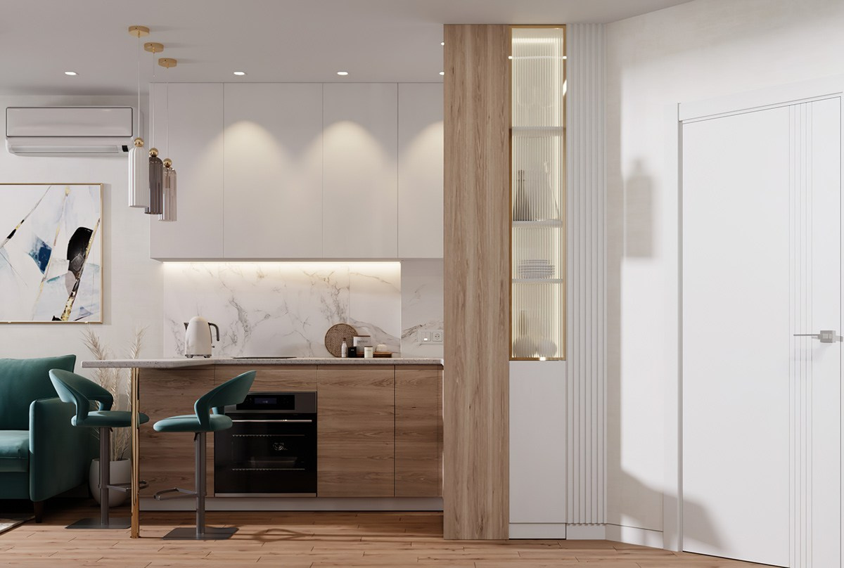 Визуализация квартиры 50 m². Заказать 3d визуализацию интерьеров — Дарья Веденёва