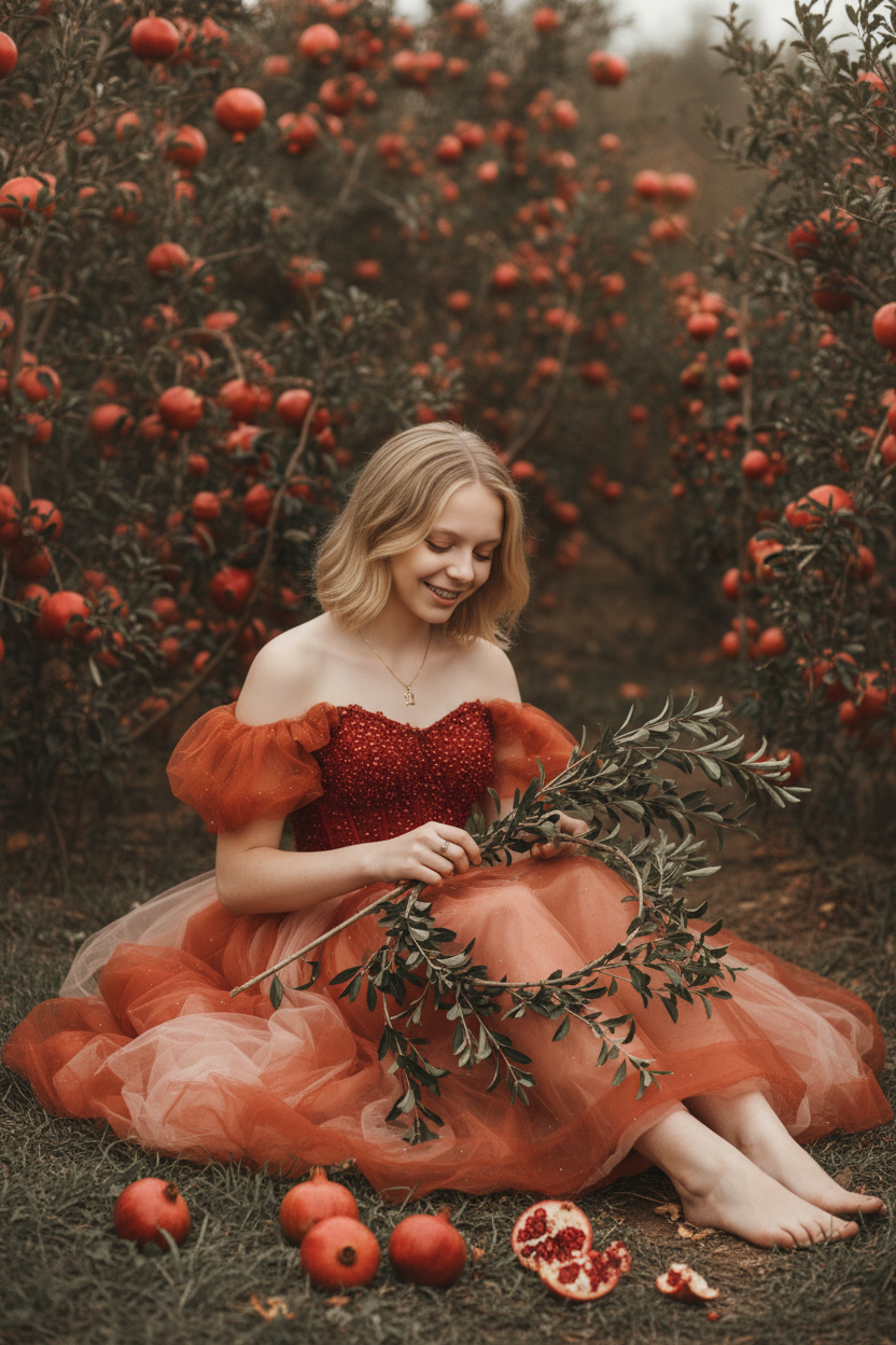 В гранатовом саду. Шаблоны и дизайны выпускных альбомов и фотокниг