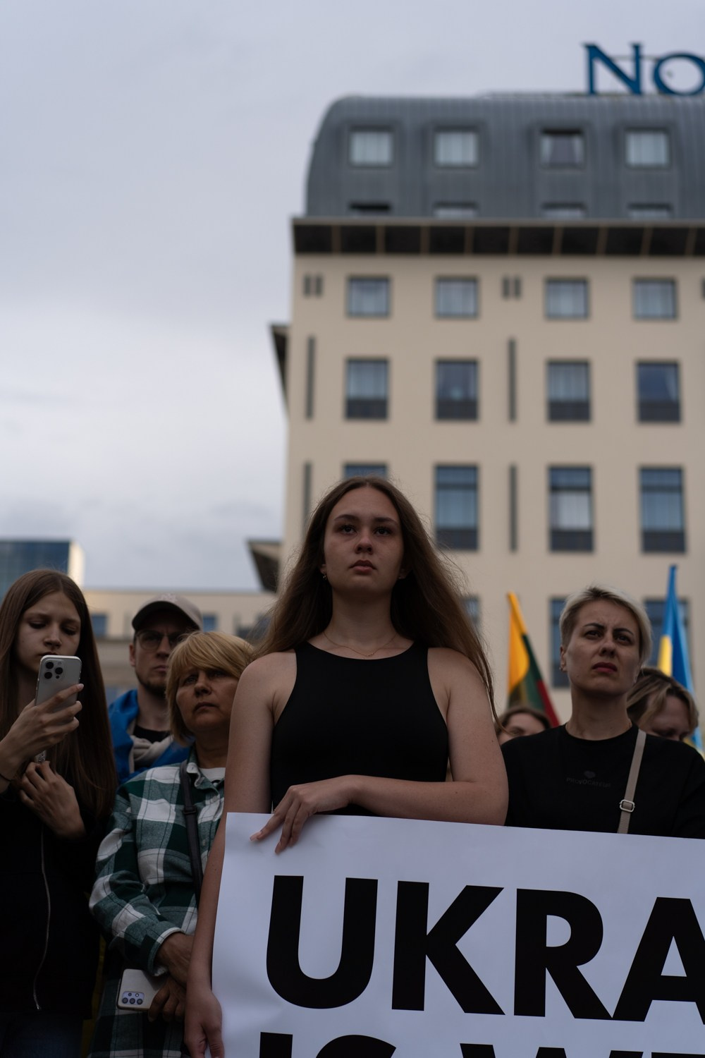 Ukraine — NATO. Photographer in Vilnius
