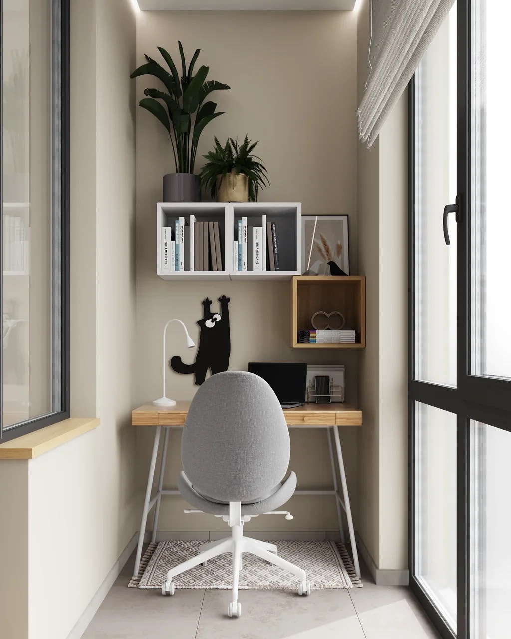 Уютная евродвушка в современном стиле с этническими мотивами. Студия Дизайна интерьера Tsvetdesign. Дизайнер в Санкт-Петербурге