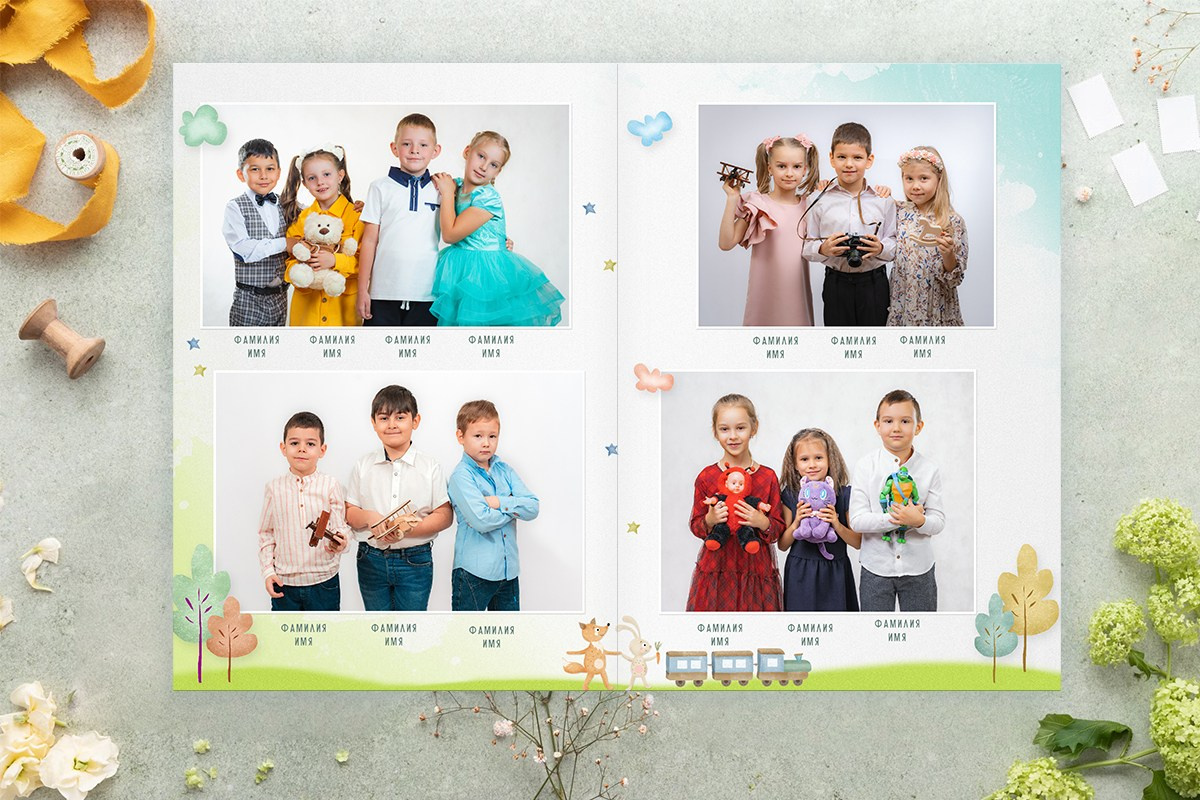 Дизайн выпускного альбома в детском саду