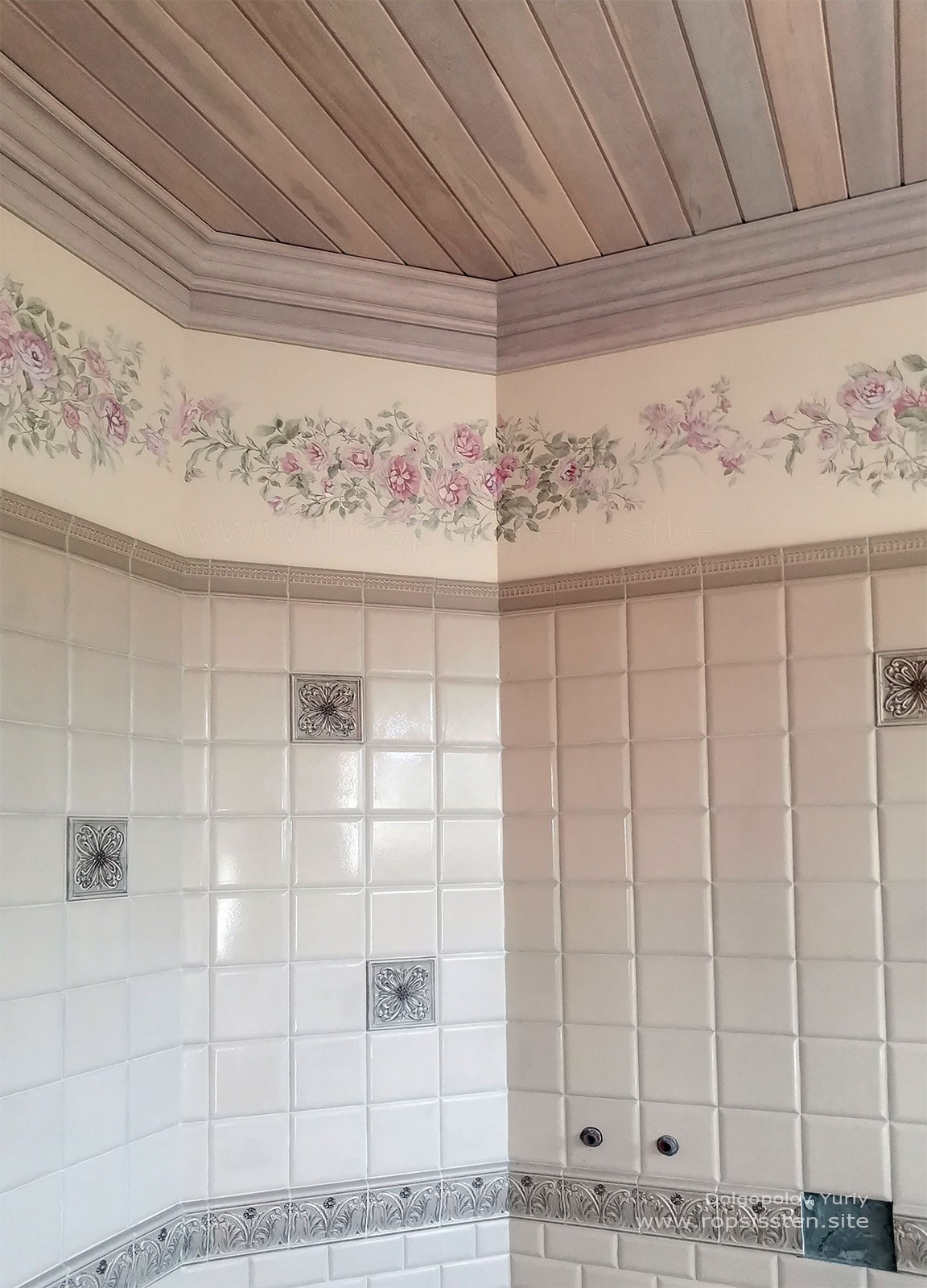 Роспись фриза в интерьере