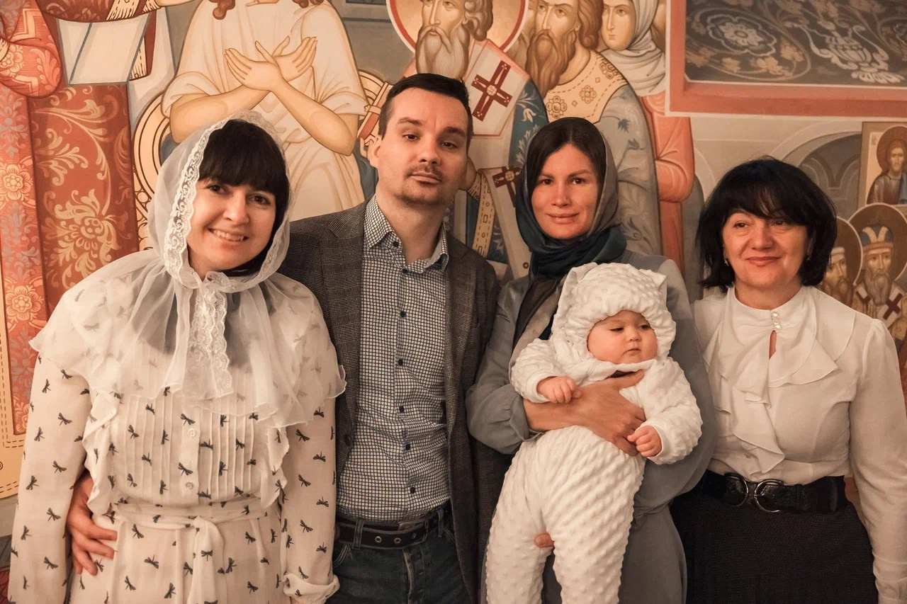 Крещение Мирославы. Семейный фотограф и фотограф на Крещение, Венчание в Москве и Подмосковье Людмила Клюева