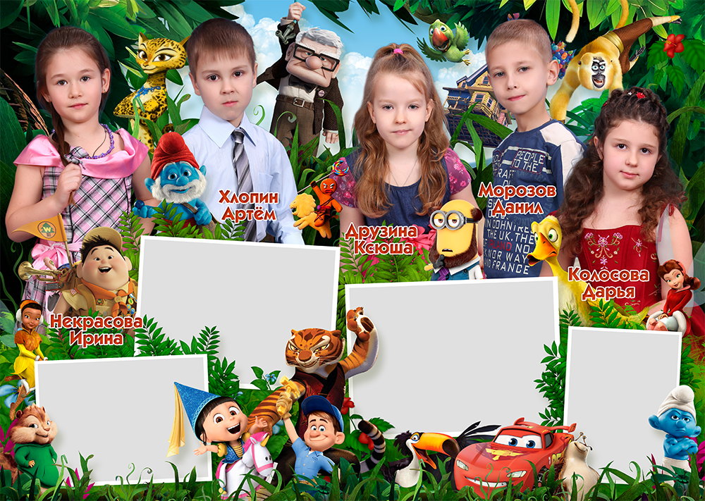 Шаблон 0218 для детского сада «РИО Попугай». Medlori fotobook Выпускные альбомы в Липецке Лариса Медведева