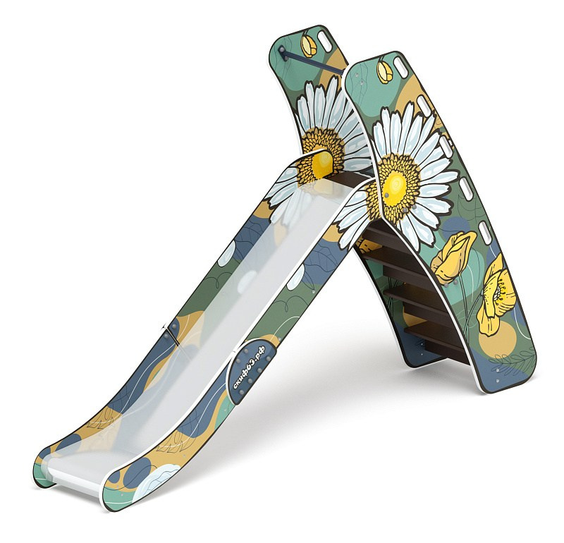 Горка большая - ИО 41.01.07-05 - (Пастель) H=1200 Габариты (ШхДхВ): 570x3110x2050 Зона безопасности, мм: 3570х6610 Скат горки: H=1200 (металлический скат) Возрастные ограничения от 3 до 12 лет, весом не более 70 кг