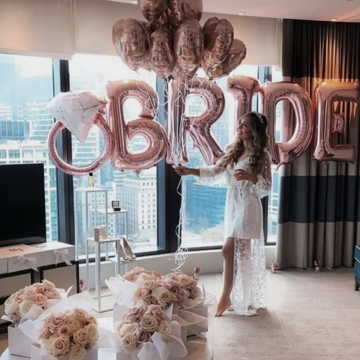 Bridal Shower. Balloons and decorations in Serbia. Delivery 24/7