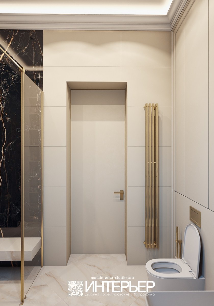 Санузел Ильи и Галины. Дизайн интерьера, 3D визуализация и 3D моделирование. Создание проектов и чертежей. КМВ: Кисловодск, Пятигорск, Ессентуки и удаленно