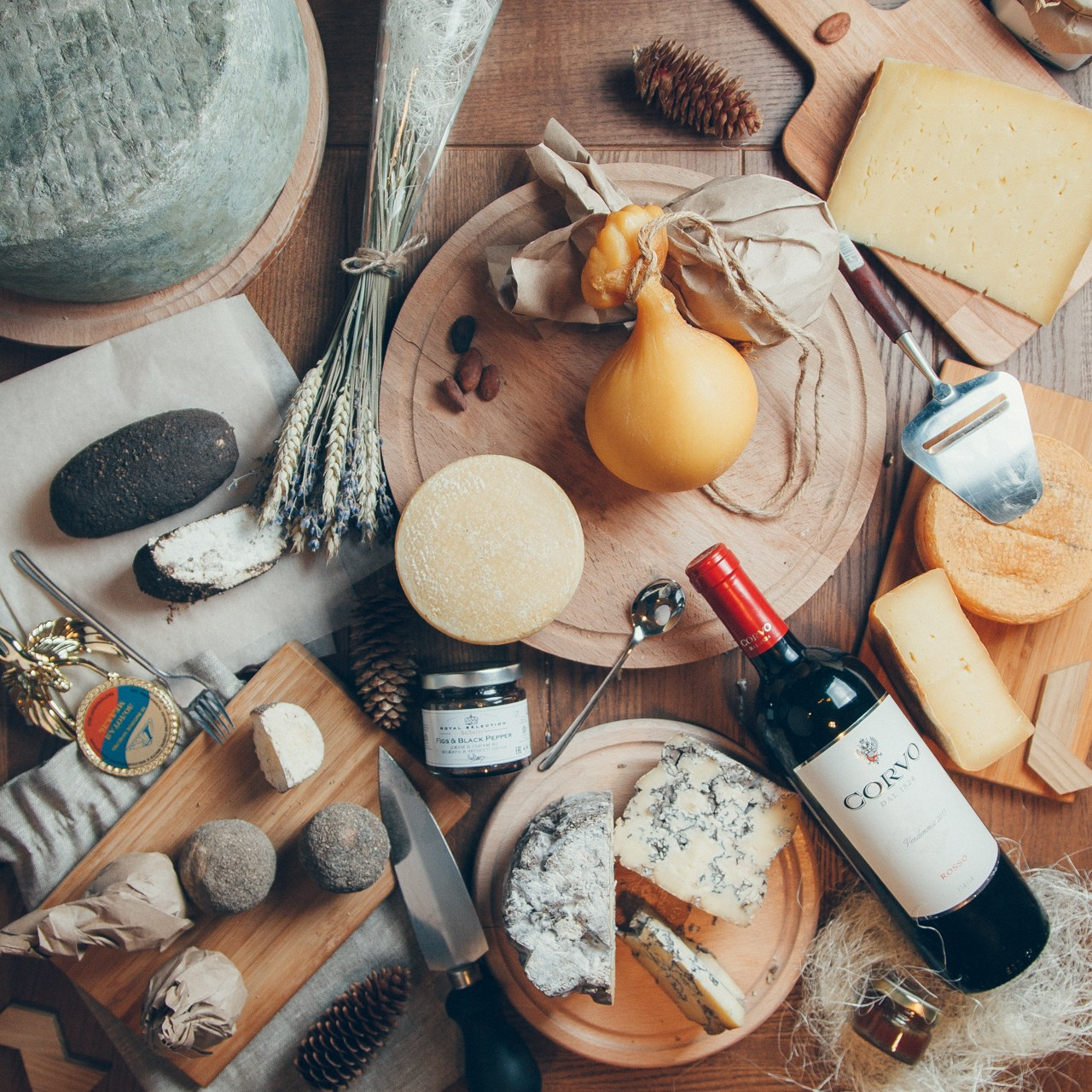 Фуд-фото для магазина Сыр и Вино