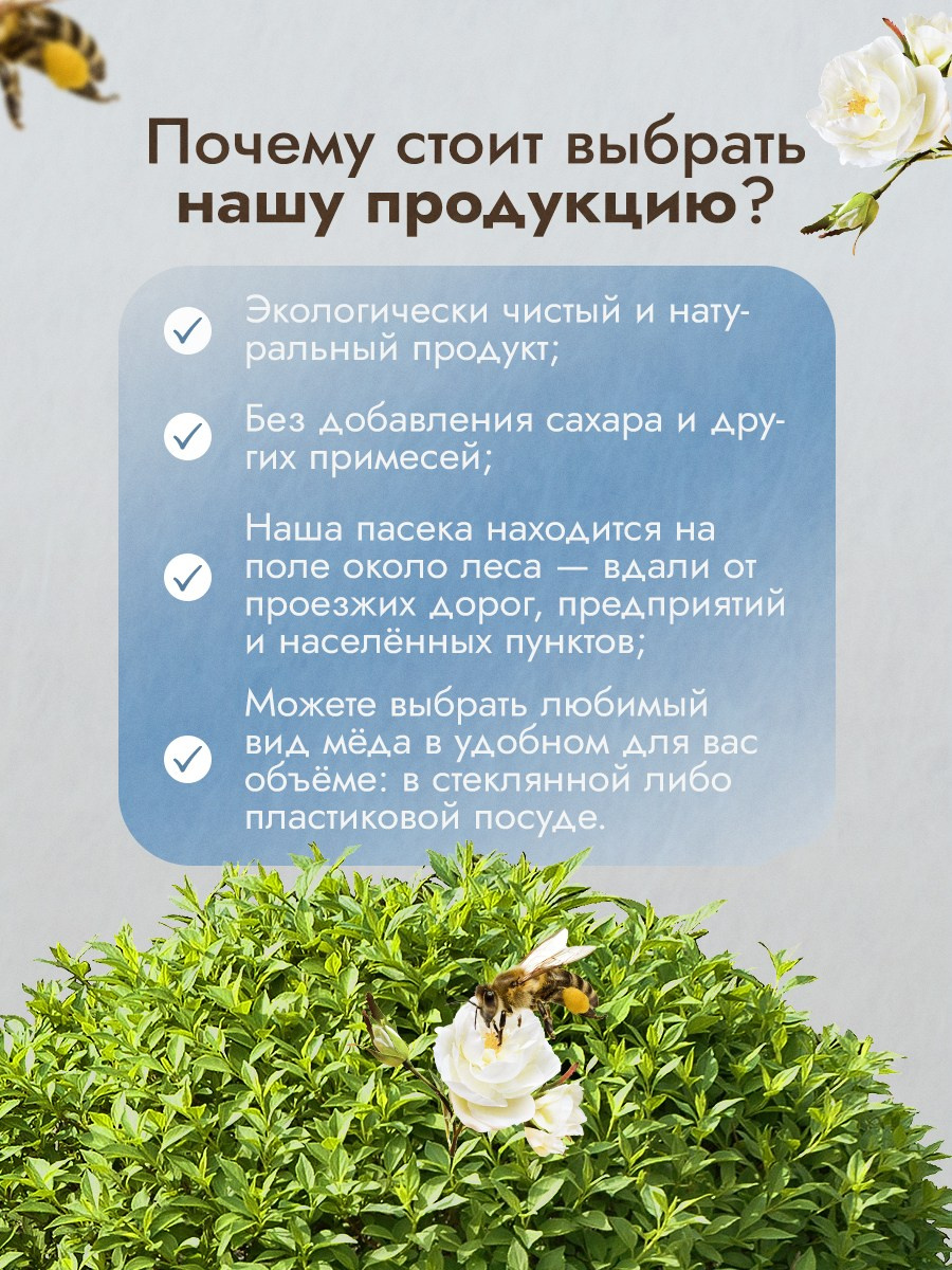 Мед цветочный. Разработка фирменного стиля, брендбука, логотипа (логобука), инфографика для маркетплейсов, Новосибирск