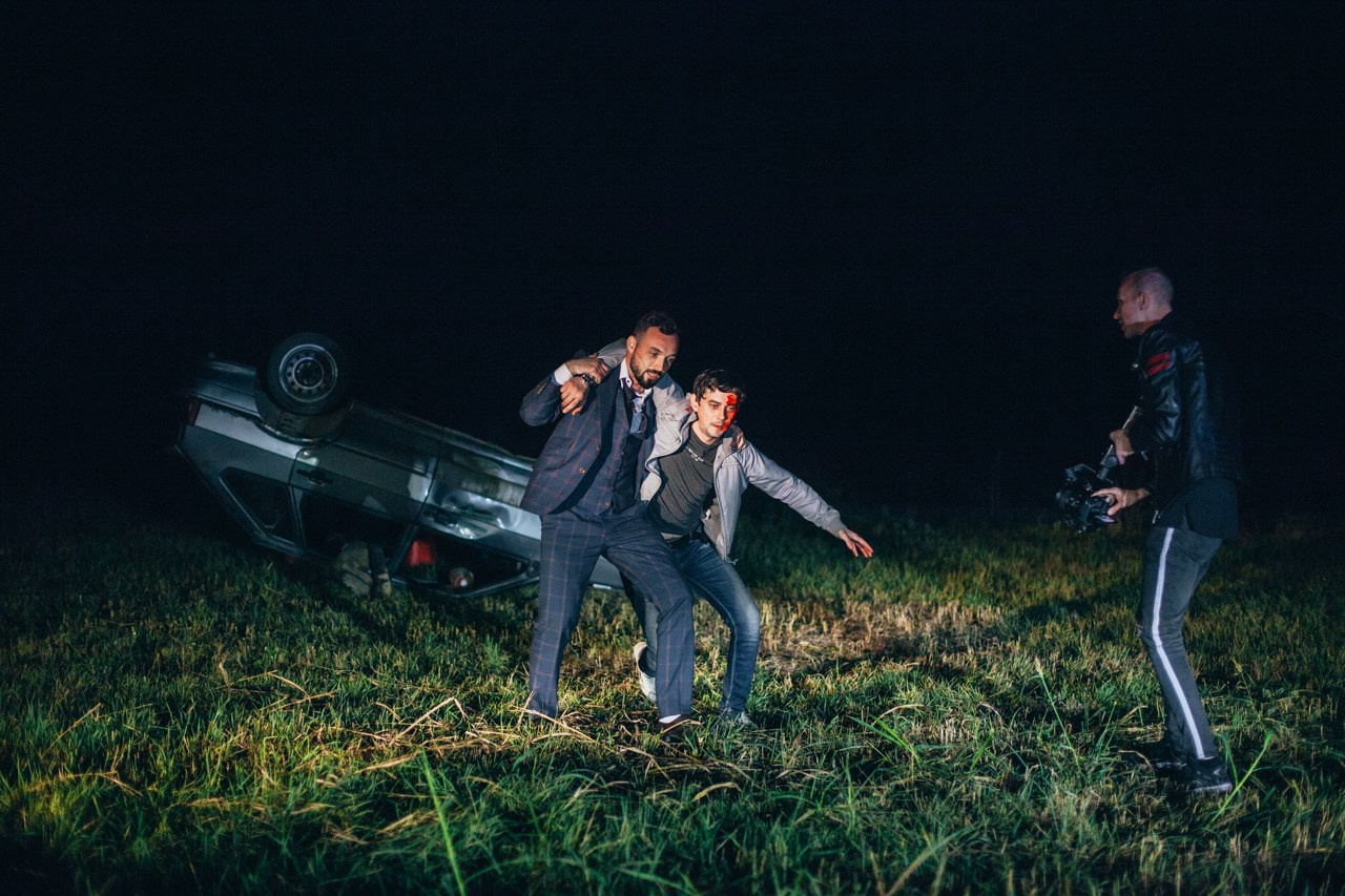 Бэкстейдж съемка рекламы. Фотограф Денис Денисов