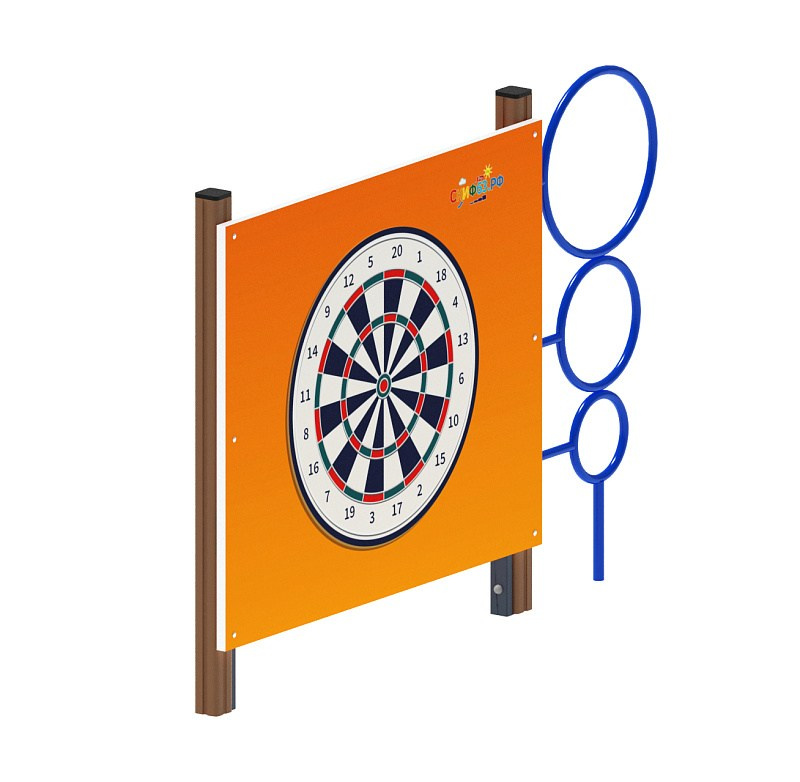 Стенка для метания со стойкой -СО 1.20.07-И1 Габариты (ШхДхВ): 2130x120x1520 Зона безопасности, мм: 3130х3120