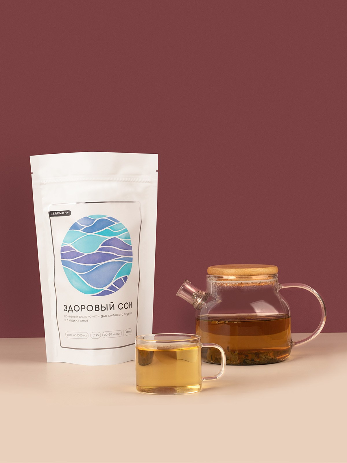 Чай для оптовой компании бренд Ceremony. Предметная фотография