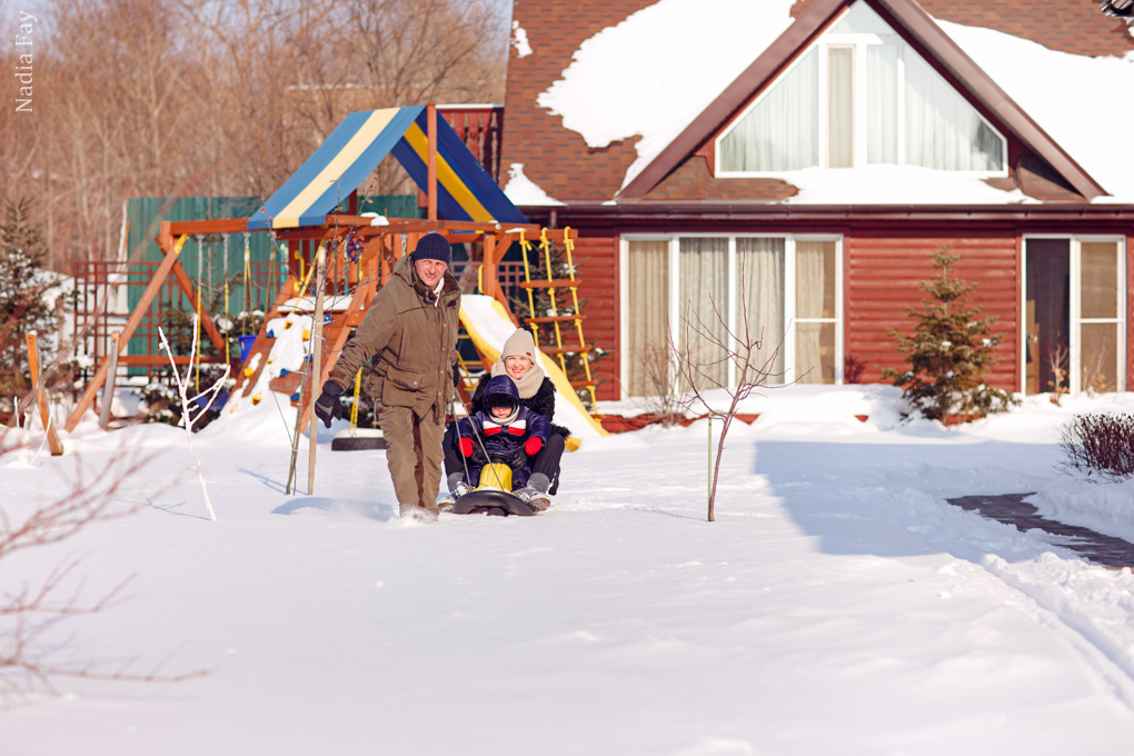 Оксаночка и ее семья (новый год). Nadia Fay