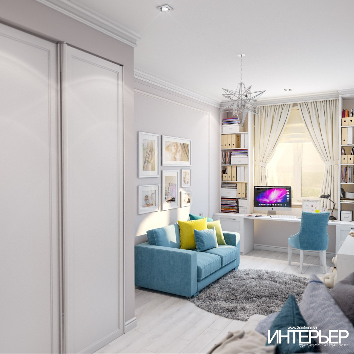 Портфолио. Дизайн интерьера, 3D визуализация и 3D моделирование. Создание проектов и чертежей. КМВ: Кисловодск, Пятигорск, Ессентуки и удаленно