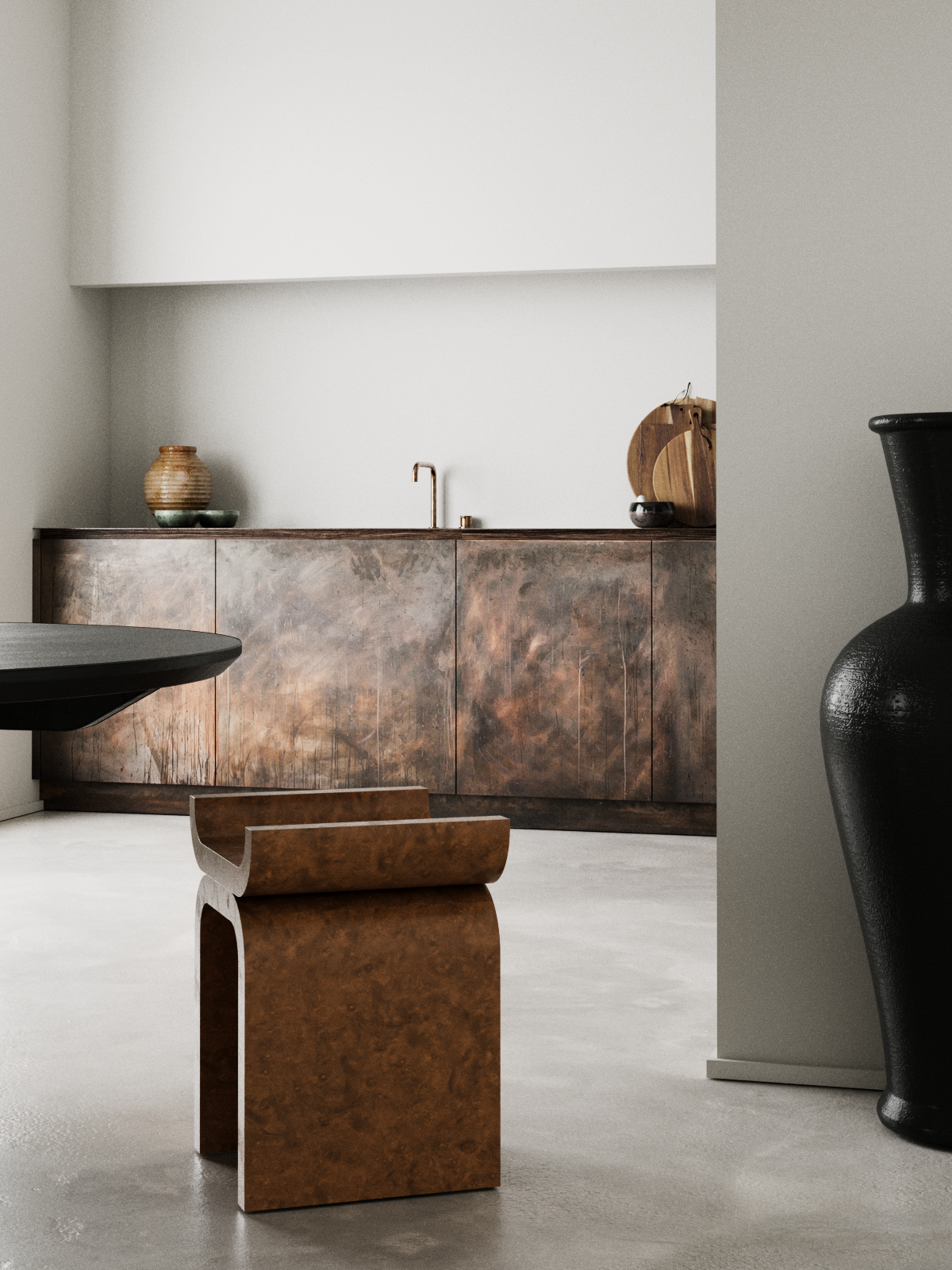 Природный минимализм. 3d визуализатор интерьеров