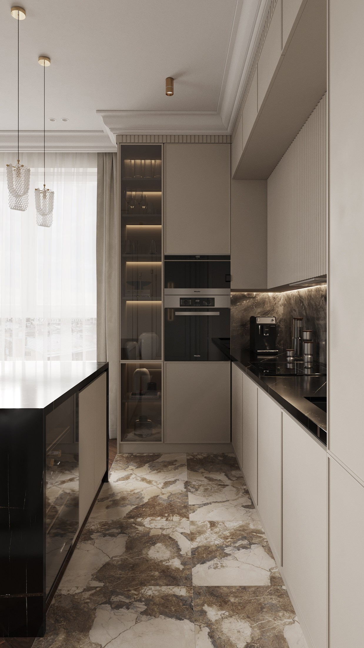 ЖК Тесоро. Дизайн Анна Лавриченко. 3D визуализатор интерьеров Ксения Жарко