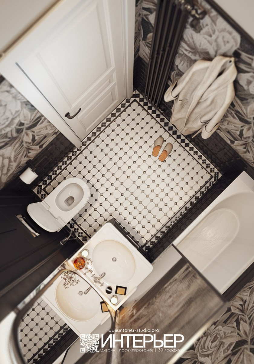 Дизайн-проект квартиры 45 кв. м в ЖК «Курортный» г. Пятигорск, КМВ. Дизайн интерьера, 3D визуализация и 3D моделирование. Создание проектов и чертежей. КМВ: Кисловодск, Пятигорск, Ессентуки и удаленно