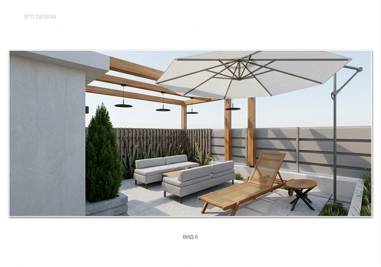 Терраса на крыше в Пушкине. Главная