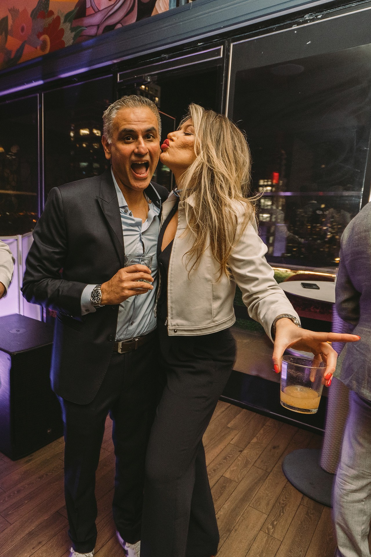 Birthday on the roof of the restaurant. New York photographer RINAT SHAHMETOV in New York city