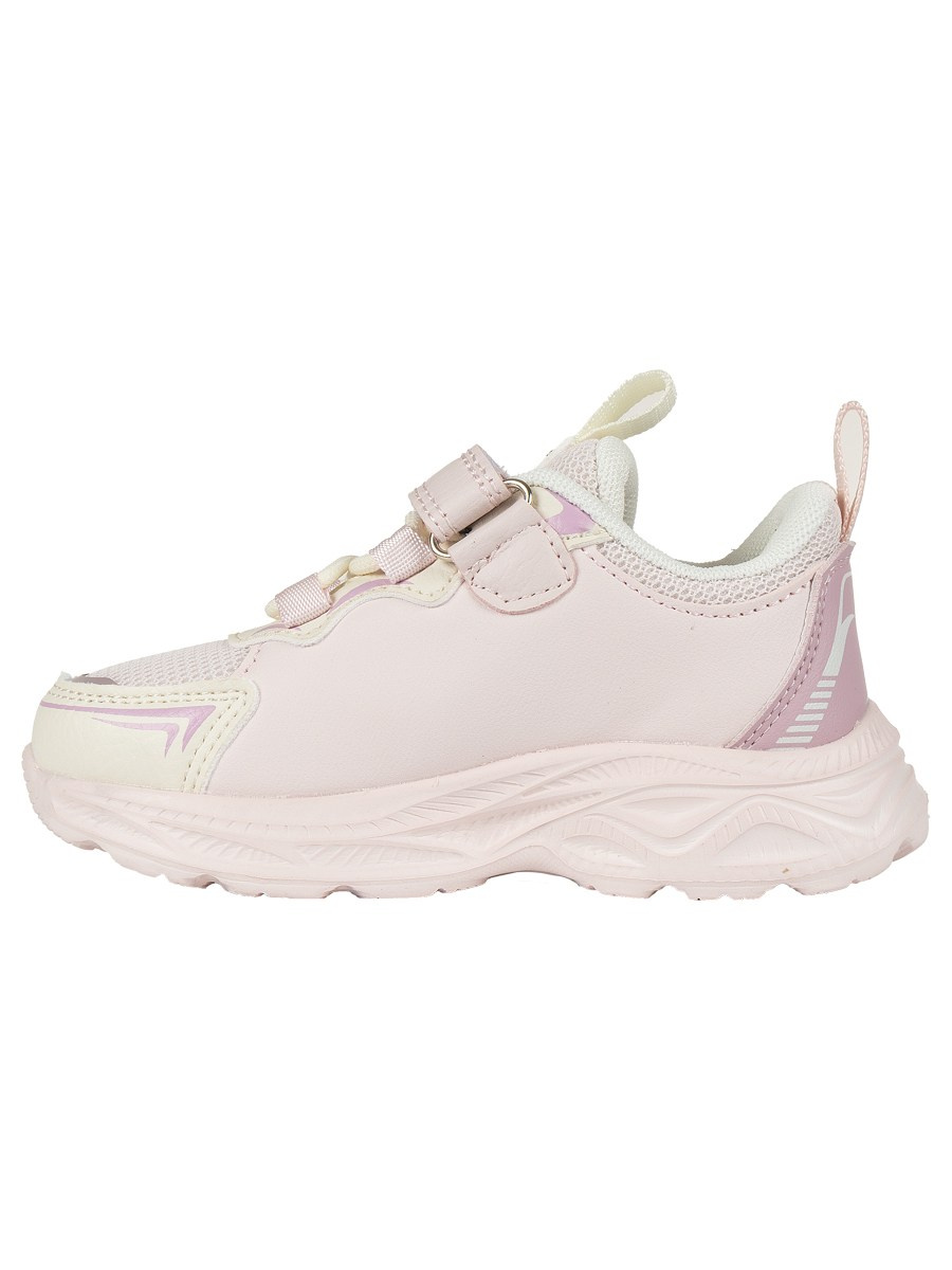 Кроссовки розовые, на липучке, детские 