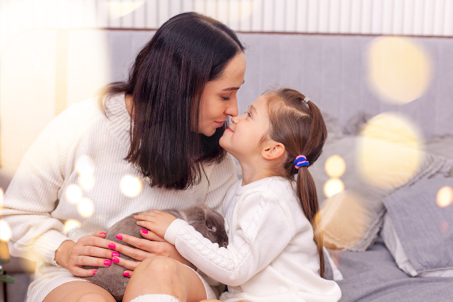 Фотосессия с кроликом. Фотограф Татьяна Воронова, Детские и Семейные фото