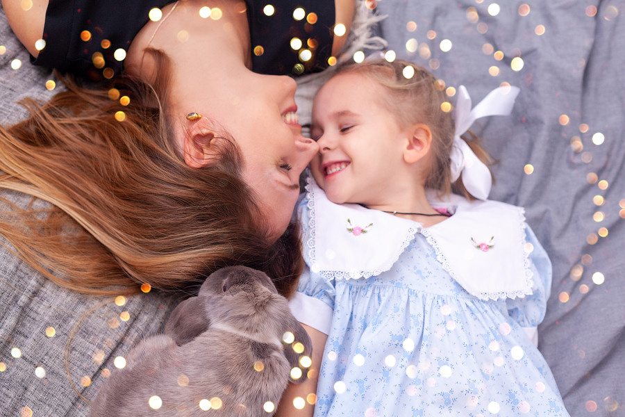 Фотосессия с кроликом. Фотограф Татьяна Воронова, Детские и Семейные фото