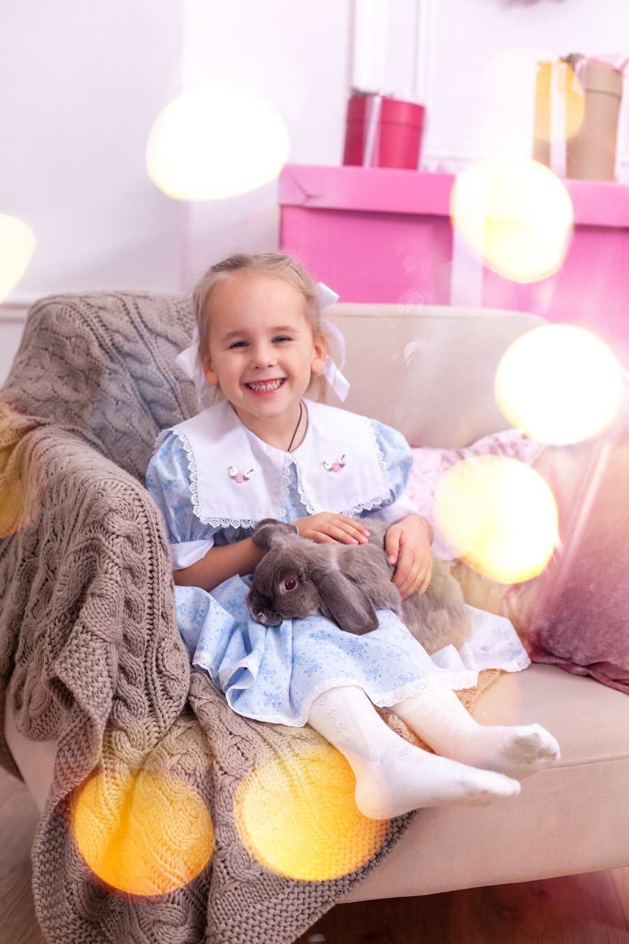 Фотосессия с кроликом. Фотограф Татьяна Воронова, Детские и Семейные фото