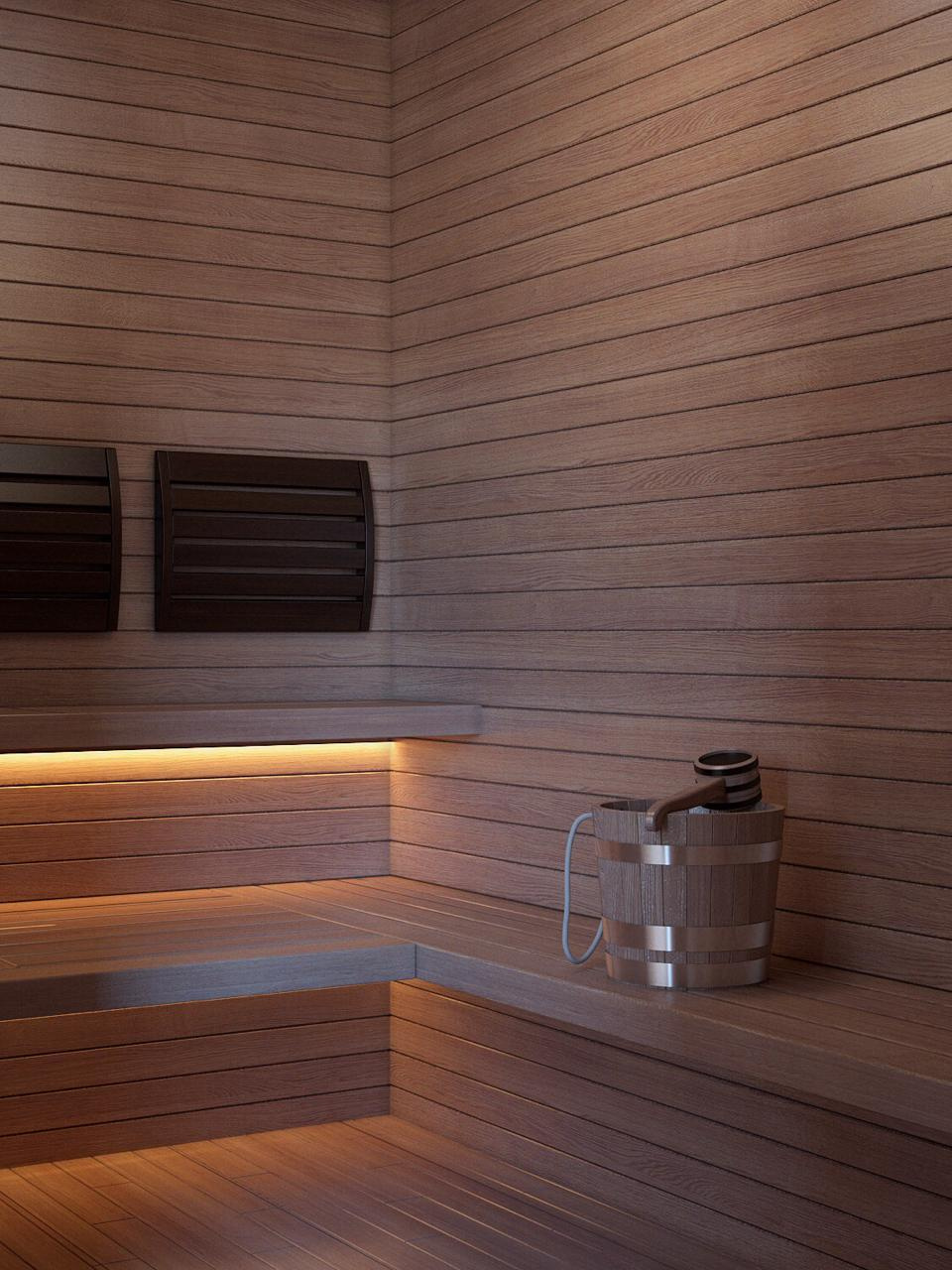 Дизайн маленькой сауны