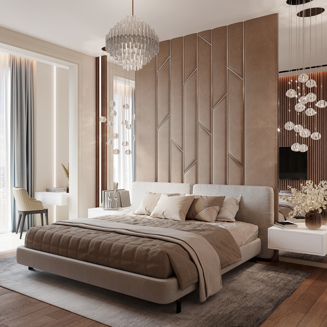 Мягкие панели за изголовьем