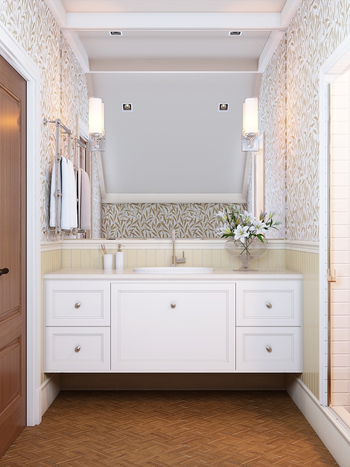 Ванная на мансарде