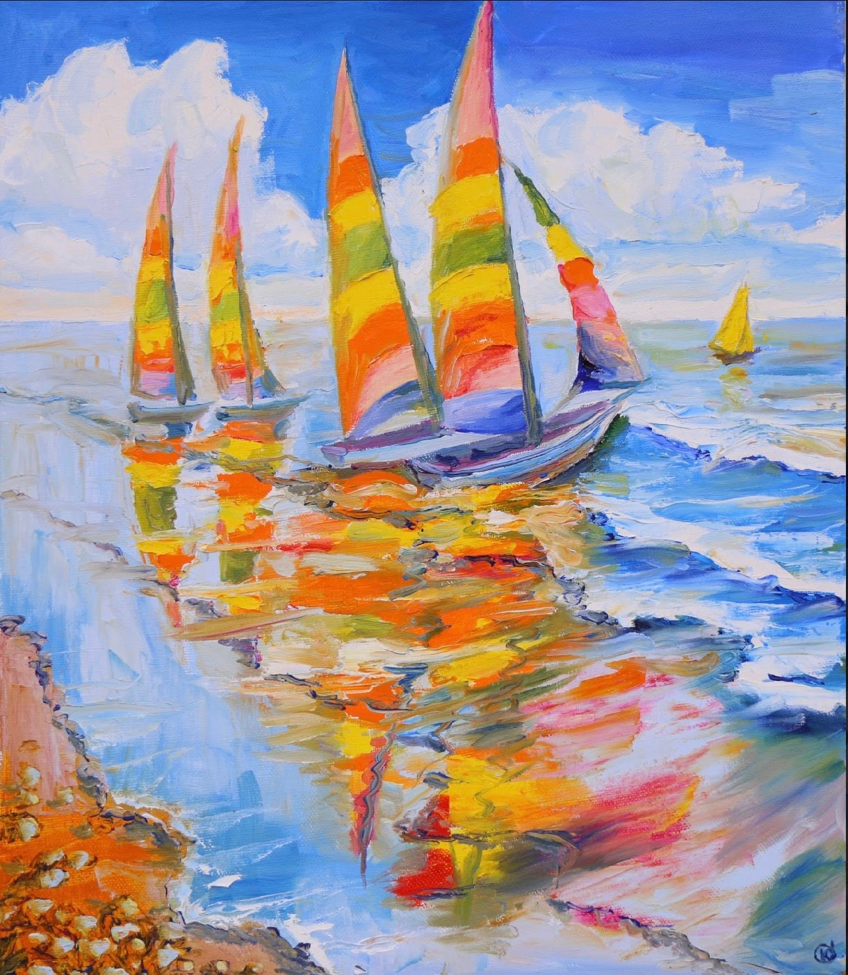 Морские пейзажи. Продажа картин маслом на холсте в г. Ялта