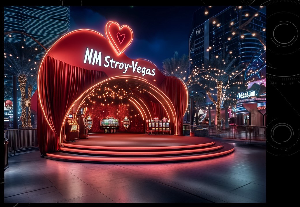 Концепция декора для корпоративного мероприятия в стиле «Лас-Вегас» для LAZAR DECOR. Главная