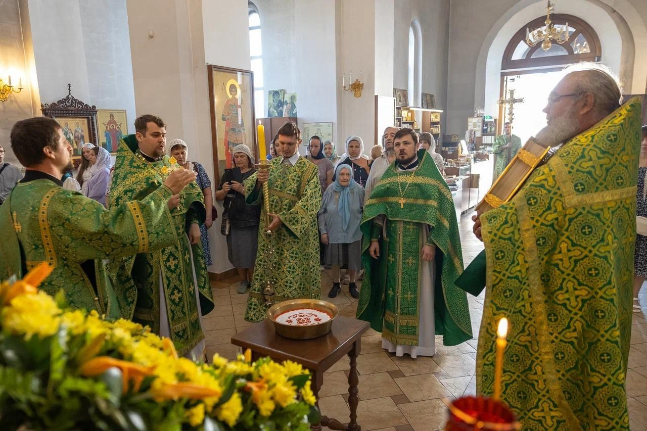 Божественная Литургия в храме Нерукотворного образа Спасителя. Саратовское Северо-Западное благочиние