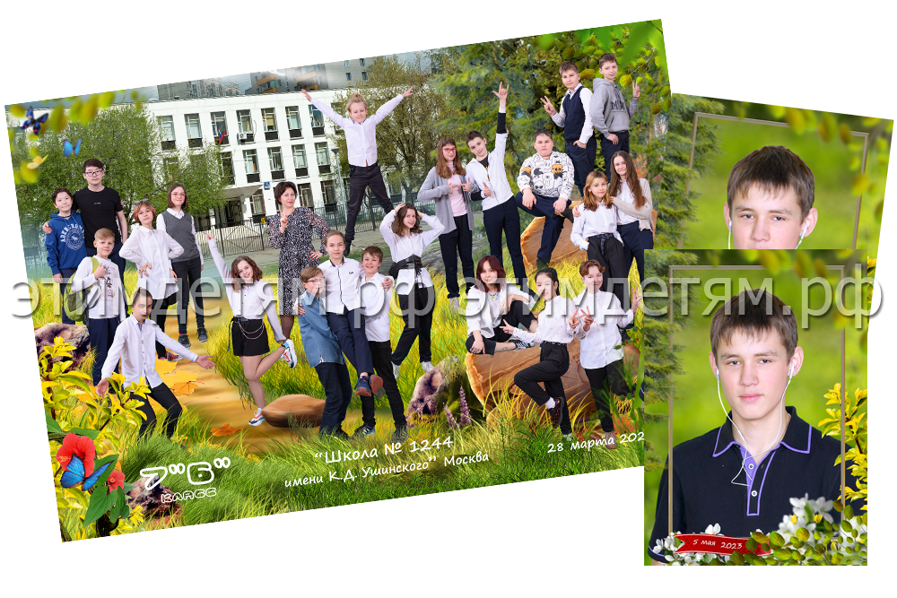 смонтированное фото из отдельных элементов