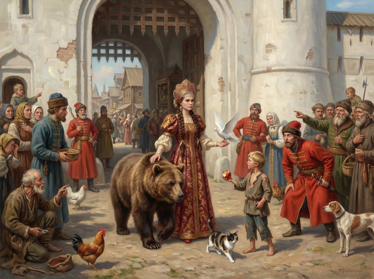 Варюша и медведь. Шаблоны и дизайны выпускных альбомов и фотокниг