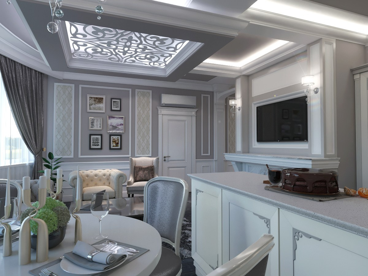 Дизайн интерьера апартаментов на Кировском